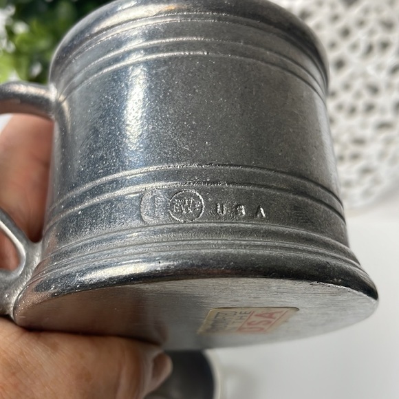 Wilton Armetale Plough Tavern Tankard RWP Metal & Ceramic Mugs Set 2 - Picture 7 of 8